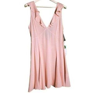 New Privacy Please Women's ruffle rose light pink dresses L